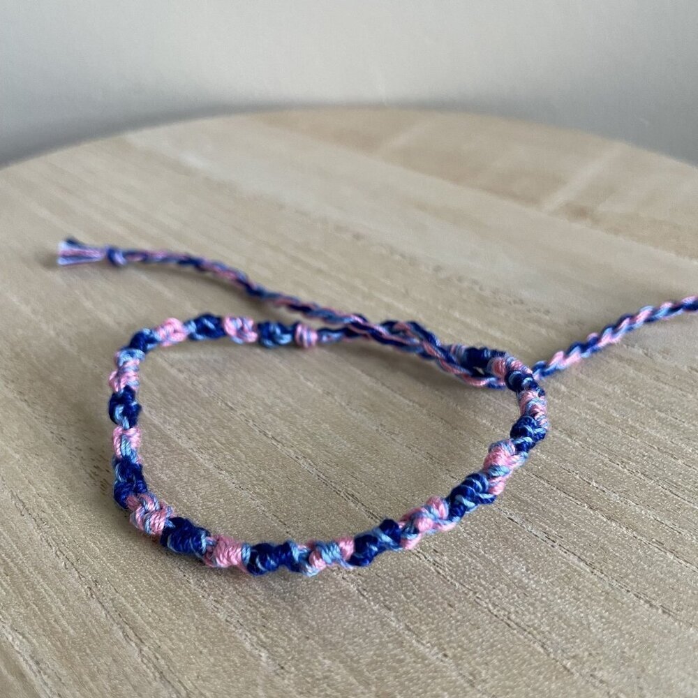 Sakura Bracelet, anklet, trendy, comfortable, tie, embroidery thread, woven, gif